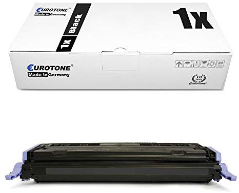 Eurotone Laser Toner Cartridge Black kompatibel für HP Color Laserjet 1600 2600 2605 + cm 1015 1017 für Q6000A Schwarz