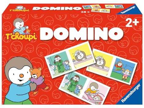 Ravensburger - Jeu Educatif - Domino - T'choupi - Un premier jeu éducatif mêlant observation, association et mémorisation - A partir de 3 ans - Multicolore - 24311