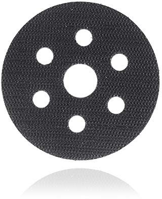 DFS Klettscheibe selbstklebend 77mm 6 Loch - Ersatzklett/Klett-Ersatz zum reparieren von Schleifteller, Polierteller, Stützteller