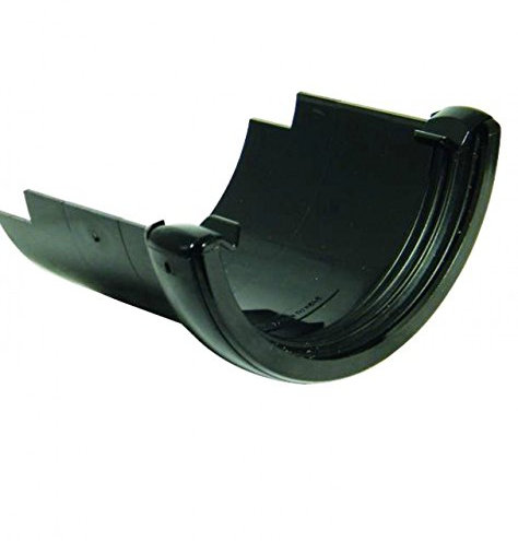 FLOPLAST 112mm Round Adaptor to Round Iron Black