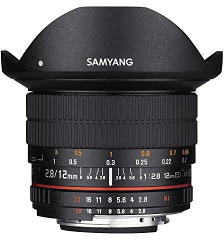 Samyang 12mm F2.8 Ultra Wide Fisheye Lens for Nikon DSLR Cameras - Full Frame Compatible