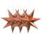 Frau WunderVoll® Faltsterne Rosegold 3 Stück Durchmesser 25 cm, 7 Zacken geschlossene Oberfläche Feste Pappe, Weihnachten,Advent,Fenster Dekoration,Weihnachtsbaum,