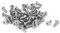 sourcing map 50 Stück M2 x 6mm Senkkopfschrauben Innensechskant flach mit Senkkopf Schrauben Schraube