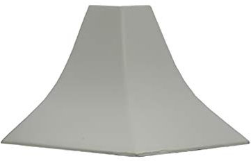 DQ-PP Baguette d'angle pour coin extérieur - Stone grigio - 23 x 23 mm - En PVC - Pour plan de travail de cuisine - Baguette de finition murale - Pour table