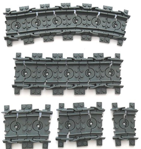 LEGO ® CITY - Eisenbahn RC - 16 Stück flexible Schienen Gleise 9 Volt - Flexgleise - entsprechen 2 ganzen Schienen
