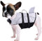 Queenmore Salvagente Cane, Giubbotto Salvagente Cane Squalo, Gilet Salvagente per Cani, Salvagente Cane Taglia Piccola E Media Grande (Grau M)
