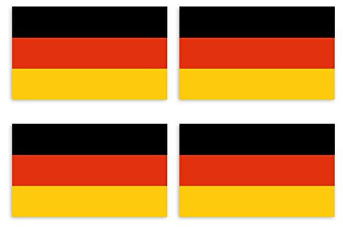 Kiwistar Aufkleber 4,5 x 2,7 cm Deutschland - Land Staat Autoaufkleber Flagge Länder Wappen Fahne Sticker Kennzeichen - Auto - Fahrrad - LKW