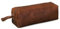 STILORD 'Linus' Etui Leder Vintage Herren Damen Stifteetui Lederetui Federmappe quadratisch Stiftetasche Büffelleder, Farbe:Cognac - braun