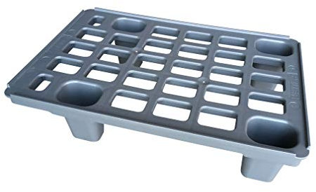 Leichtpalette 60x40 Kunststoffpalette im 1/4-Europaletten Maß inkl. gratis Zollstock * Viertel Palette
