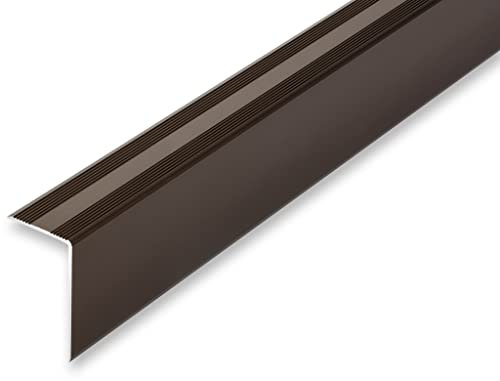 (19,41EUR/m) 30 x 52 x 900 mm Treppenwinkel bronzefarben selbstklebend Treppenkantenprofil Treppenkante