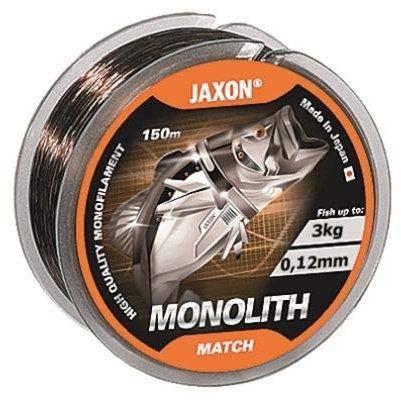 Jaxon Angelschnur Monolith Match Monofile Schnur 150m Spule (0,12mm / 3kg)