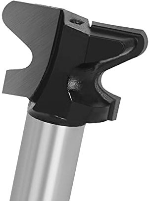 Broca de fresado de extremo, vástago de 1,27 cm, tirador de dedo, cajón, cortador de moldeo de taburete, diámetro de corte de 1-1/4 pulgadas, paquete de 1