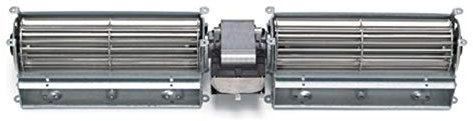 Easyricambi Ventilatore tangenziale Doppio EMMEVI FERGAS 119509 STUFE A Pellet 25W Bocchette: 2x184x40mm