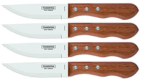 Tramontina - Set di maxi coltelli da bistecca, in legno, 22399/079