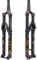 BUCKLOS 26/27.5/29 inch MTB Fork 120mm Travel, 1-1/8 Straight/Tapered Mountain Bike Fork Rebound Adjust, 15mm×100mm Axle, Manual Lockout Air Shocks