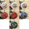 Widdop Disney Bambi & Enchanted Forest Friends Set mit 7 Glitzer-Weihnachtsbaumkugeln