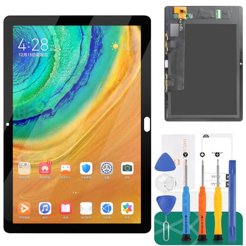 Für Huawei MediaPad M5 Lite 10 LCD-Bildschirm M5 Lite 10 Bildschirm Ersatz BAH2-L09 Display Touch Digitizer Assembly BAH2-W09, BAH2-W19 Reparaturteile Kits (schwarzer LCD-Bildschirm)