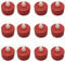 ZYLLZY 12 Pack Red LED Tea Light Candles, Battery Operated, Touch Control, Decorative, Indoor, Dining Room