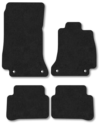 Mercedes E-Class (2016-2023) [Estate, Saloon] Carpet Car Mats | Black Edge Trim Tailored Fit Floor Mats Full Coverage Protection Accessories Easy Clean Anti Slip Made in the UK
