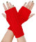FGFD&OU Fingerlose Handschuhe für Damen Gestrickte Halb Fingerhandschuhe Kurzer Strickhandschuhe Fäustlinge Handwärmer Handgelenkwärmer Armstulpen Handstulpen Pulswärmer (1Paar-Rot)
