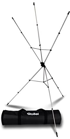 Rollei X-Drop, Greenscreen Stativ, Ständer, Halterung für austauschbare Hintergründe, perfekt für Fotografen, Videografen, Vlogger und Content Creator, Chroma Keying