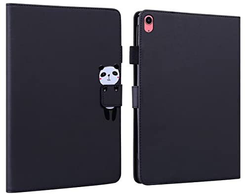 SLWYF Custodia Cover per Apple iPad (2020) 10.2 Pollice Tablet, Apple iPad (2020) 10.2 Pollice Cover, Custodia con PU in Pell con Funzione Supporto e Multi-View, Ultra Sottile Cover, Nero