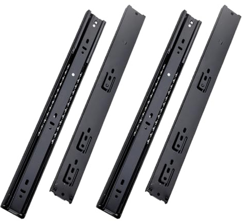anchak 350 mm schubladenschienen vollauszug softclose auszugsschienen mit selbsteinzug u. Dämpfung schubladenführung 45kg Ladekapazität 2 paar (4 Stück)