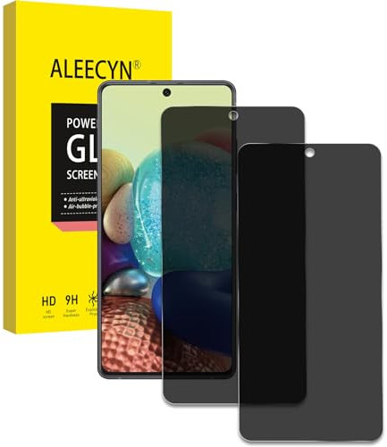 [2 Stück] Sichtschutz Schutzfolie für Samsung Galaxy A71, Gehärtetes Glas Folie, Anti-Spy Schutzglas, Anti-Kratzen, [Anti-Spion] Displayschutz
