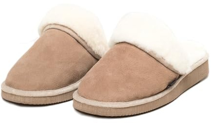 kitz-pichler Lammfell-Hausschuh Pala für Damen & Herren | Tipp: Eine Nummer größer bestellen Tabacco, 37