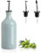 Sweejar Ceramic Olive Oil Dispenser Bottle, Opaque Oil Cruet Protects Oil to Reduce Oxidation, Suitable for Storage Oil, Vinegar, Coffee Syrups & Other Liquids, Pack of 1, 15.5 Fl Oz (Light Blue)