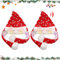 Anyingkai Leuchtende Weihnachtsmütze,Mütze mit Beweglichen Ohren,Christmas Hat,LED Weihnachtsmütze,Nikolausmütze mit licht,Weihnachtsmann mütze erwachsene led,Weihnachtsmütze led,Beweglicher Bart Hut