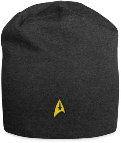 Spreadshirt Star Trek The Original Series Besatzung Logo Stick Jersey-Beanie, One Size, Anthrazit