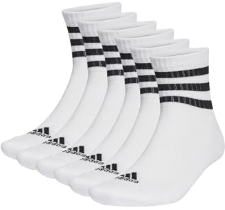 adidas 6 Paar C Sportswear MID 6p Mid Cut Socken Unisex Sportsocken, Farbe:White, Socken & Strümpfe:49-51