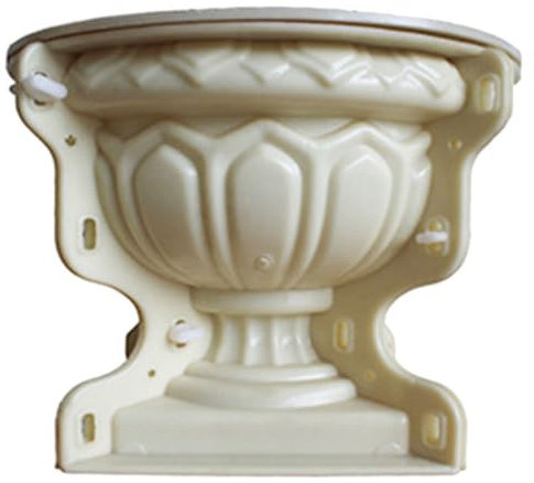 Milisten Beton-Blumentopf-Form Sechseckig, Größe 29x29x27 cm, Beige, Outdoor, Kreativitätsfördernd, Wandmontage, Pflanzgefäß, Blumentopf