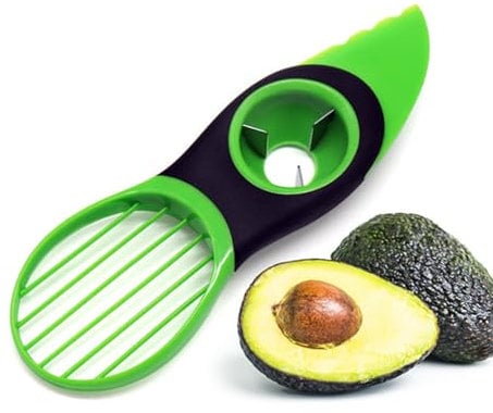 1 Pcs Avocat Couteau à Éplucher, Couteau de Coupe d'Avocat, 3-en-1 Trancheuse à Avocat, Trancheuse D'Avocat, Trancheuse D'avocat Multifonctionnelle, Pour Outil de Cuisine Aux Fruits Kiwi Mangue