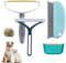 JUNHCZOY 4 Pieces Lint Remover Carpet, Portable Pet Hair Remover for Carpet Scraper Reusable Lint Brush for Cleaning Pet Hair On Sofas,Beds,Blankets,Clothes