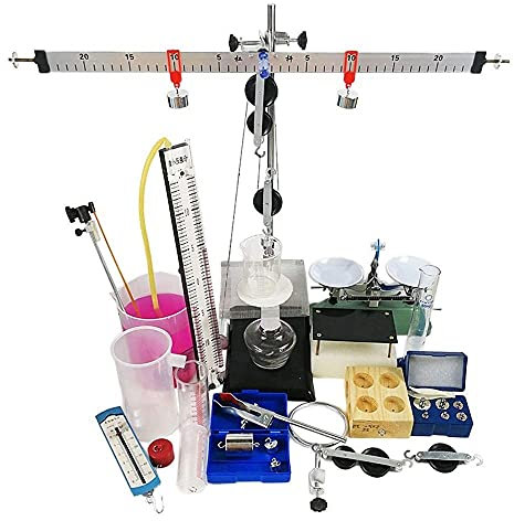 dsmsdre Mechanik-Physik-Experimentierset, Flaschenzug, Hebel, Gleichgewicht, Qualität, Dichte, Flüssigkeitsdruck, Physik-Lehrinstrument