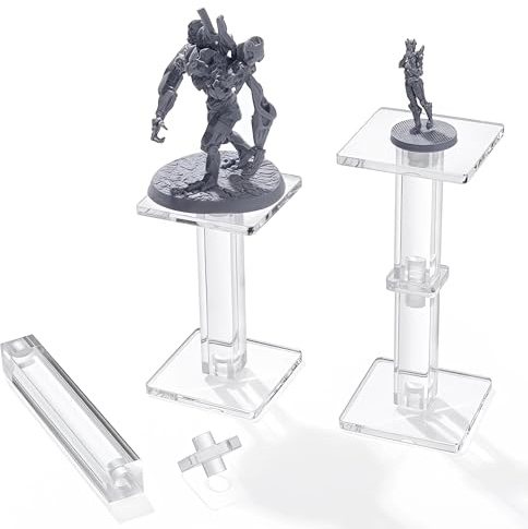 Kalami 2 Sets Flying Miniatures Combat Riser für DND mit 5,1 cm Basis, 3D Single Flyer Riser für Tabletop RPGs und Brettspiele