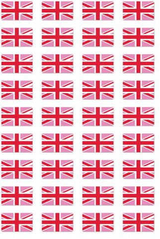 Aufkleber: 25x15 mm, 36 Stück - Flagge - LGBTQ Vereinigten Königreichs/UK - LGBTQ - für Auto, Laptop und mehr