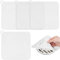 SLTAXAR 4 PCS Tapa Desague Ducha Cuadrada 20x20cm Protector de Drenaje Ducha de Silicona Tapón Desagüe Ducha para Malos Olores Cubiertas de Desagüe de Ducha para Baño Cocina Bañeras- Blanca