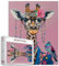 Niedliche Giraffe Jigsaw Puzzle,1000 Teile für Erwachsene,Lustige Tiere Brille Schmuck Halskette,Kreative Stil Puzzles für interessante Familienaktivitäten,Bunte DIY Geschenke Jigsaw Puzzle