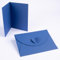 PresentFill® - blanko Falt-Karten inkl. Briefumschläge mit Herz Verschluß - 50er Set - Saphir Blau - Klappkarten zum selbst gestalten, beschriften oder bedrucken - DIN A6 / C6