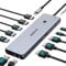 USB C Docking Station Dual Monitor 2 HDMI Adapter Laptop Dock 3 Monitors with Dual 4K HDMI, DisplayPort, Triple Display with 100W PD, 10Gbps USB C & 6 USB Ports, Ethernet, Audio for Dell, HP, MacBook