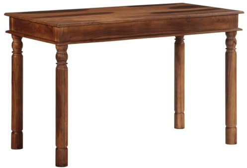 vidaXL Esstisch 120×60×77 cm Massivholz Akazie, Küchentisch, Restauranttisch, Tisch Restaurant, Esszimmertisch, Bistrotisch, Esszimmermöbel