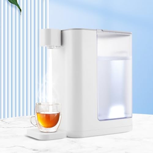 Qussse Heißwasser-Sofortspender, 3L Electric Kettles Heißwasserspender, 5 Temperatur-Optionen 1000ml/min, für Wohnungen Büros Schulen