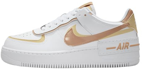Nike DZ1847-111 Air Force 1 Shadow Damen White/Hemp-Team Gold-White EU 44.5