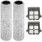 【Version 2, amovibles】Lot de 4 rouleaux brosses S7 Pro et filtres HEPA compatibles avec les aspirateurs Tineco Floor One S7 Pro, Floor One S6 (à l'exception de la poignée)