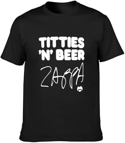 Maglietta da uomo con stampa Frank Zappa Broadway The Hard Way a maniche corte con scollo rotondo, M, Tsbpp-2165, XL