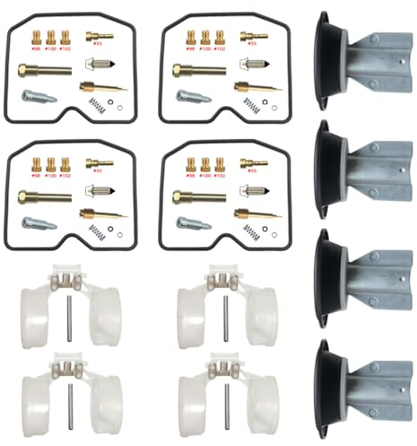 Bandit 600 GSF600S GSF600T GSF600 V W X Kit de réparation de carburateur pour moto 1995-1999 GSF 600 Kit de reconstruction de carburateur (kit de réparation, flotteur, plongeur)