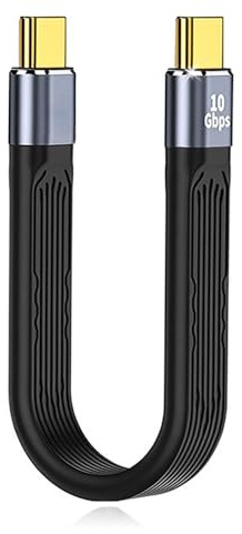 Sooiiyu Câble USB C vers USB C Court, Câble Type C Charge Rapide PD 5A/20V, 10Gbps Transfert, Compatible avec Thunderbolt 4/3, iPhone 16/15, iPad, MacBook, Galaxy et plus de périphériques Type C